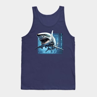 Great White Cyber Shark Tank Top